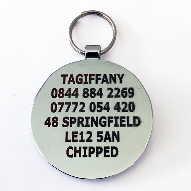 Pet ID Tag - Shimmer Collection - Paw