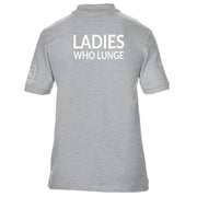 Ladies Who Lunge Fitted Polo Shirt