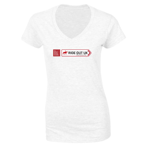 Ride Out UK Fitted V-neck T-shirt