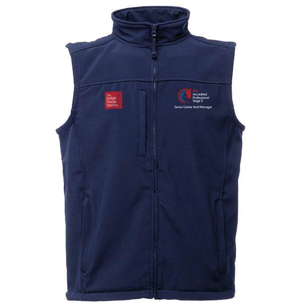 BHS Accredited Professional Unisex Softshell Gilet - Stage 4 Senior Centre Yard Manager - 4XL - CLEARANCE