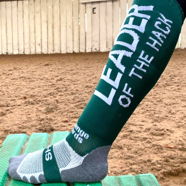 Leader of the Hack Riding Socks