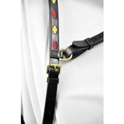 Polo Brown Burgundy/Gold Click & Connect Neck Strap Ultimate Set
