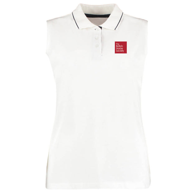 BHS Staff Fitted Sleeveless Polo Shirt