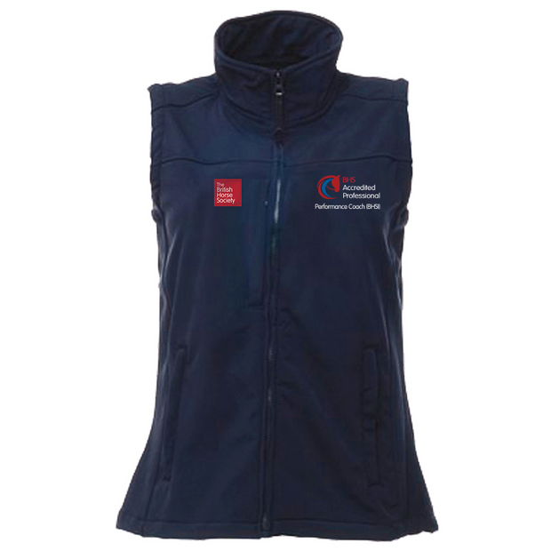 BHS Accredited Professional Fitted Softshell Gilet - Performance Coach BHSI - Medium - CLEARANCE