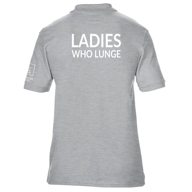 Ladies Who Lunge Fitted Polo Shirt