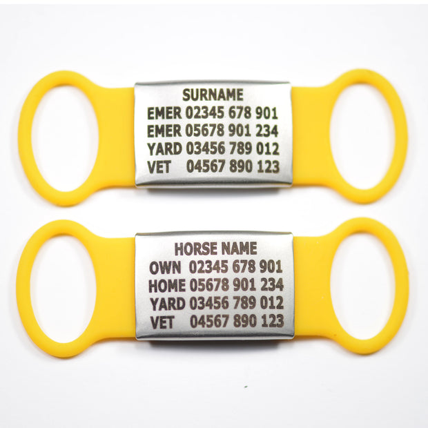 Large Silicone Slider Horse & Rider Safety Set (18-25mm bridle/collar width) Please read instructions below before filling out the details