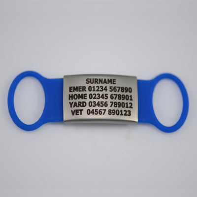 Large Silicone Slider Horse or Rider Tag (18-25mm bridle/collar width)Please read instructions below before filling out the details