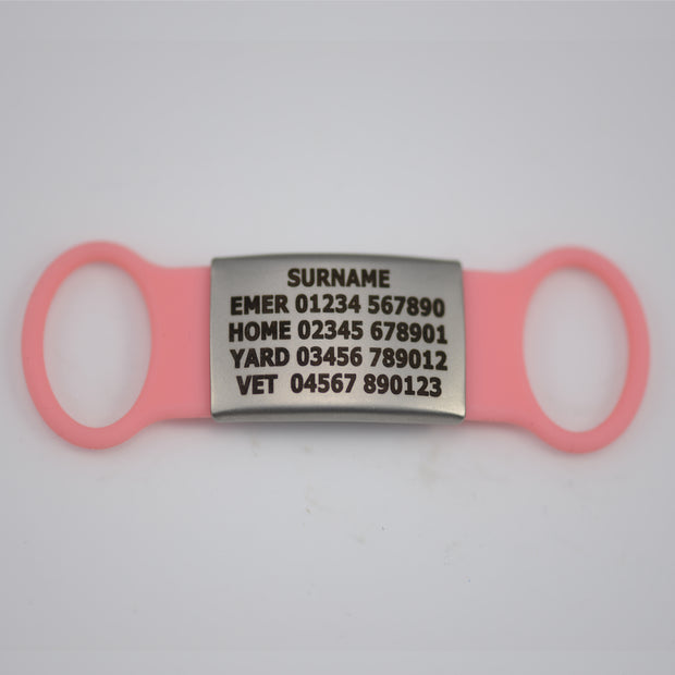 Large Silicone Slider Horse or Rider Tag (18-25mm bridle/collar width)Please read instructions below before filling out the details