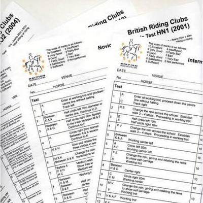 BRC Judging Score Sheets - Pack of 10