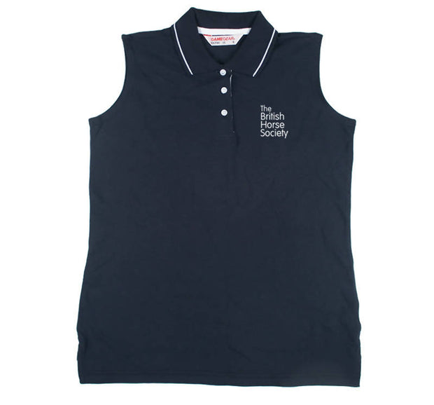 BHS Fitted Sleeveless Polo Shirt