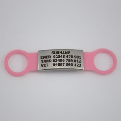 Small Silicone Slider Horse or Rider Tag (10-18mm bridle/collar width)Please read instructions below before filling out the details