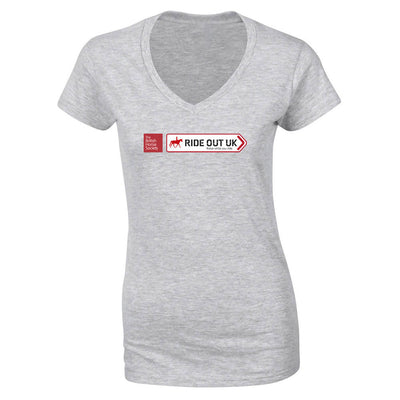 Ride Out UK Fitted V-neck T-shirt