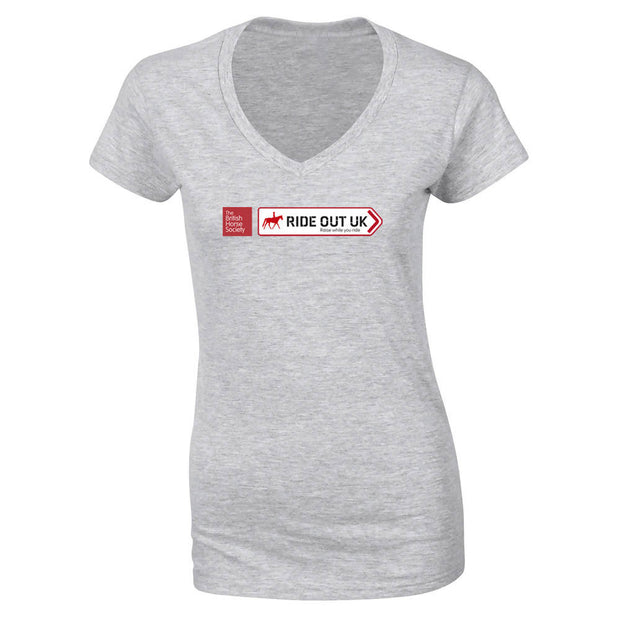 Ride Out UK Fitted V-neck T-shirt