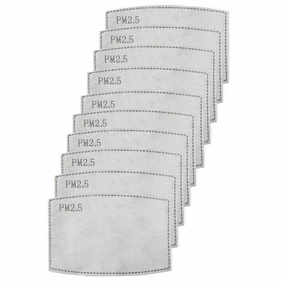 Activated Carbon Face Covering Filter (pack of 10)