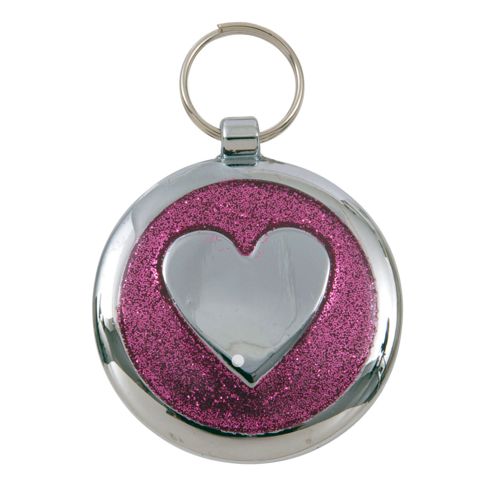 Pet ID Tag Shimmer Collection Heart The British Horse Society Shop