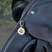 Brass Saddle ID Tag. Please read instructions below before filling out the details