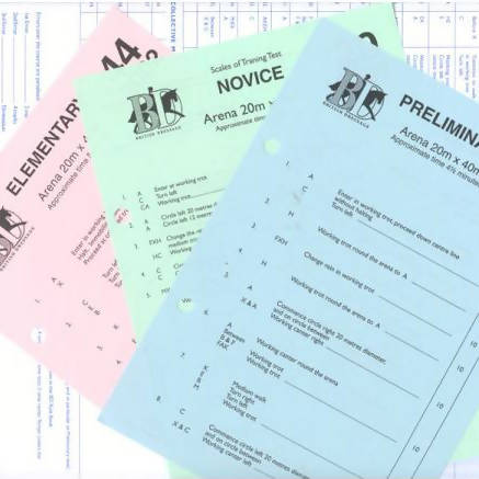 Judging Score Sheets Advanced Medium - Pack of 10
