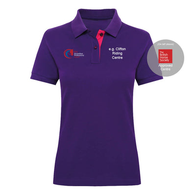 BHS Approved Centre Fitted Contrast Polo Shirt